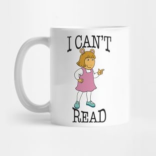 DW Can’t Read (Arthur) Mug